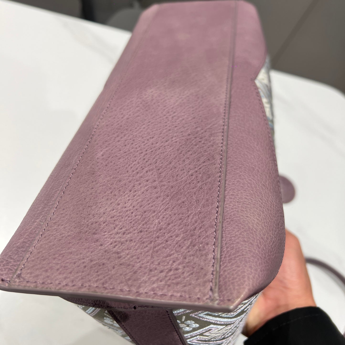 Guangxi Zhuang Brocade  Top-Grain Cowhide  Commuter Large Capacity Tote Bag   Single-Shoulder Crossbody Bag