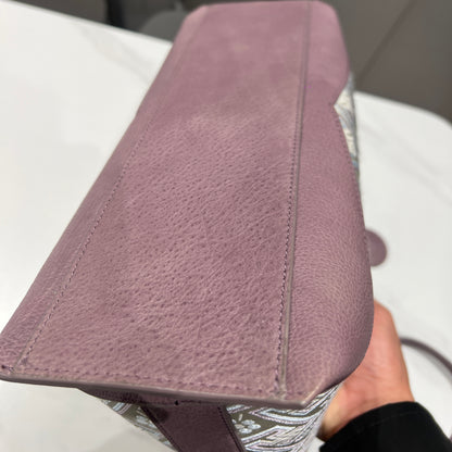 Guangxi Zhuang Brocade  Top-Grain Cowhide  Commuter Large Capacity Tote Bag   Single-Shoulder Crossbody Bag