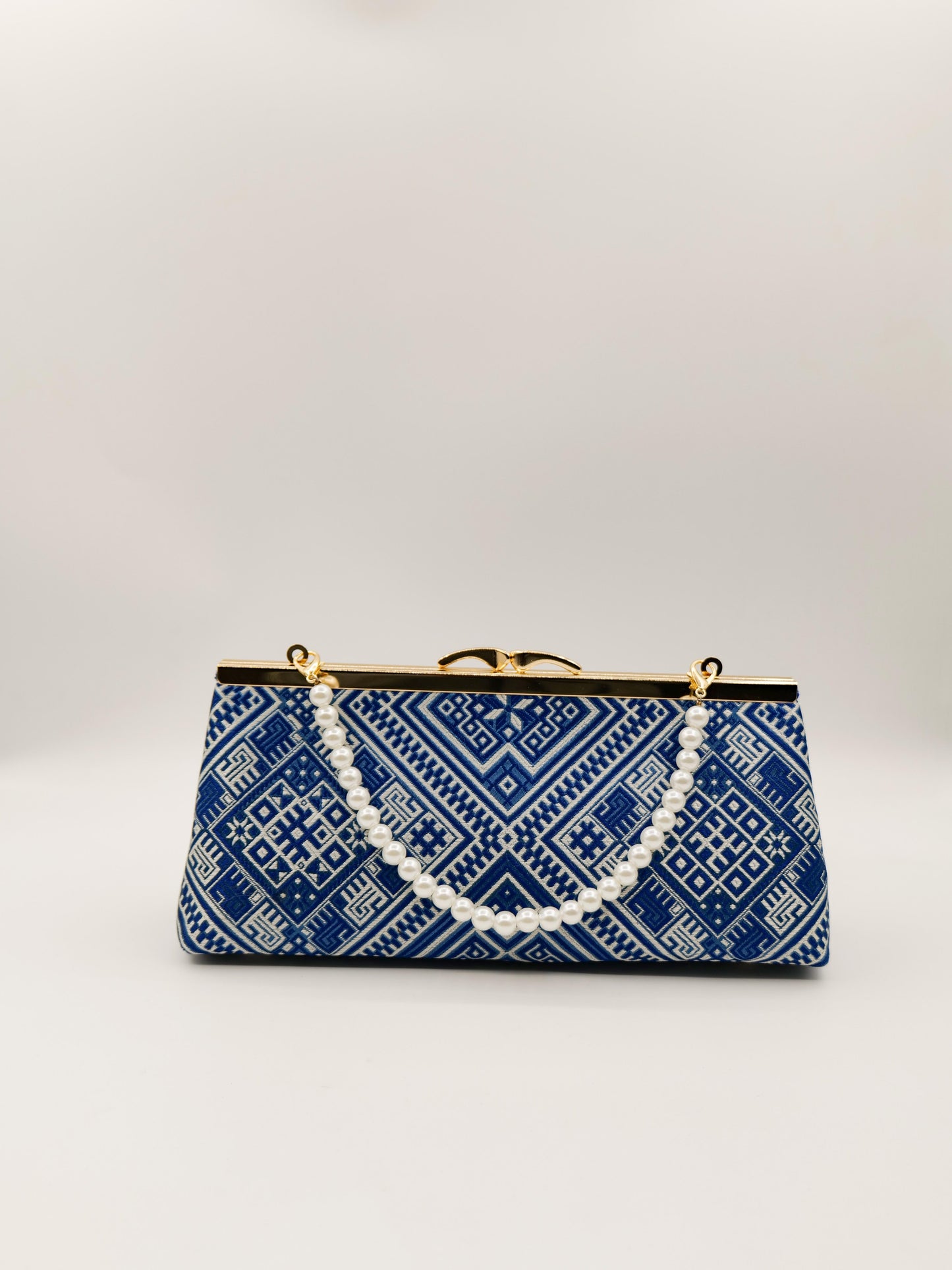 Guangxi Zhuang Brocade Baguette Handbag