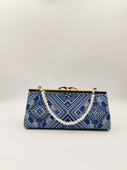 Guangxi Zhuang Brocade Baguette Handbag