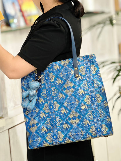 Guangxi Zhuang Brocade Shoulder Bag Tote Commuter Large Capacity