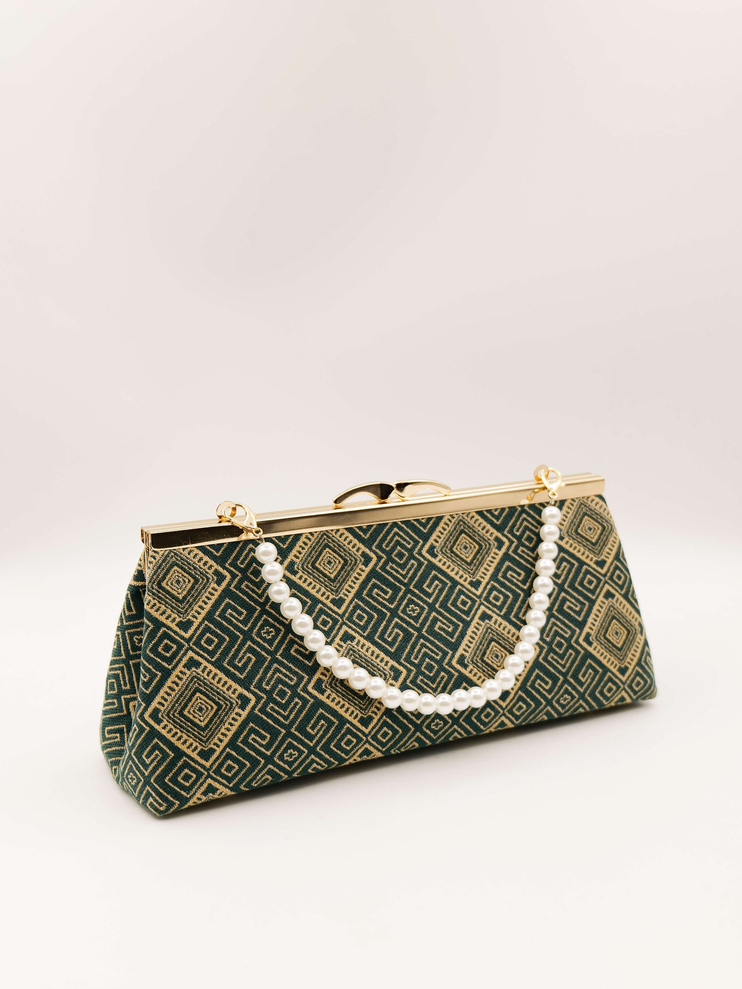 Guangxi Zhuang Brocade Baguette Handbag