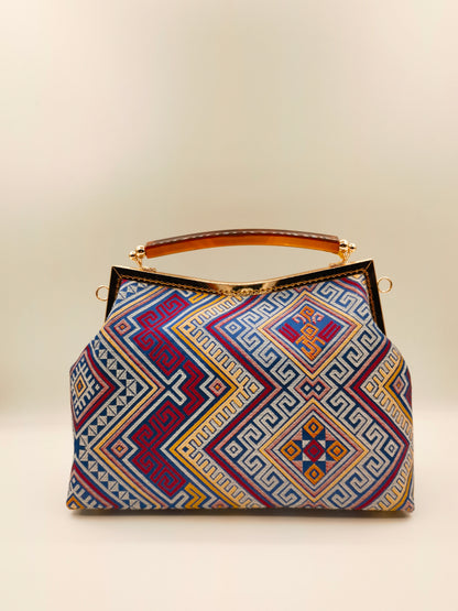 Guangxi Zhuang Brocade Clutch Handbag